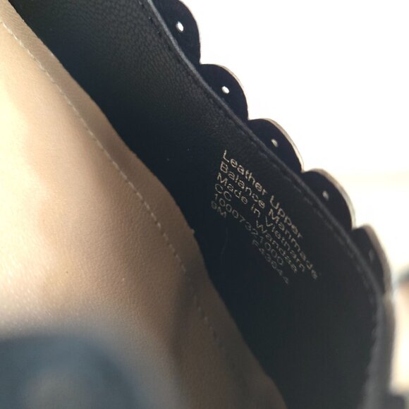 Charter Club Wandaa Suede Leather Scalloped Almond Toe Wedge Heels Black Size 9 - Picture 12 of 12